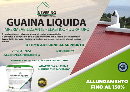 GUAINA LIQUIDA IMPERMEABILIZZANTE -ULTRA ELASTICO-DURATURO