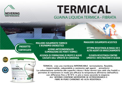 TERMICAL-GUAINA TERMICA FIBRATA - GARANTISCE UN OTTIMA TERMICITA